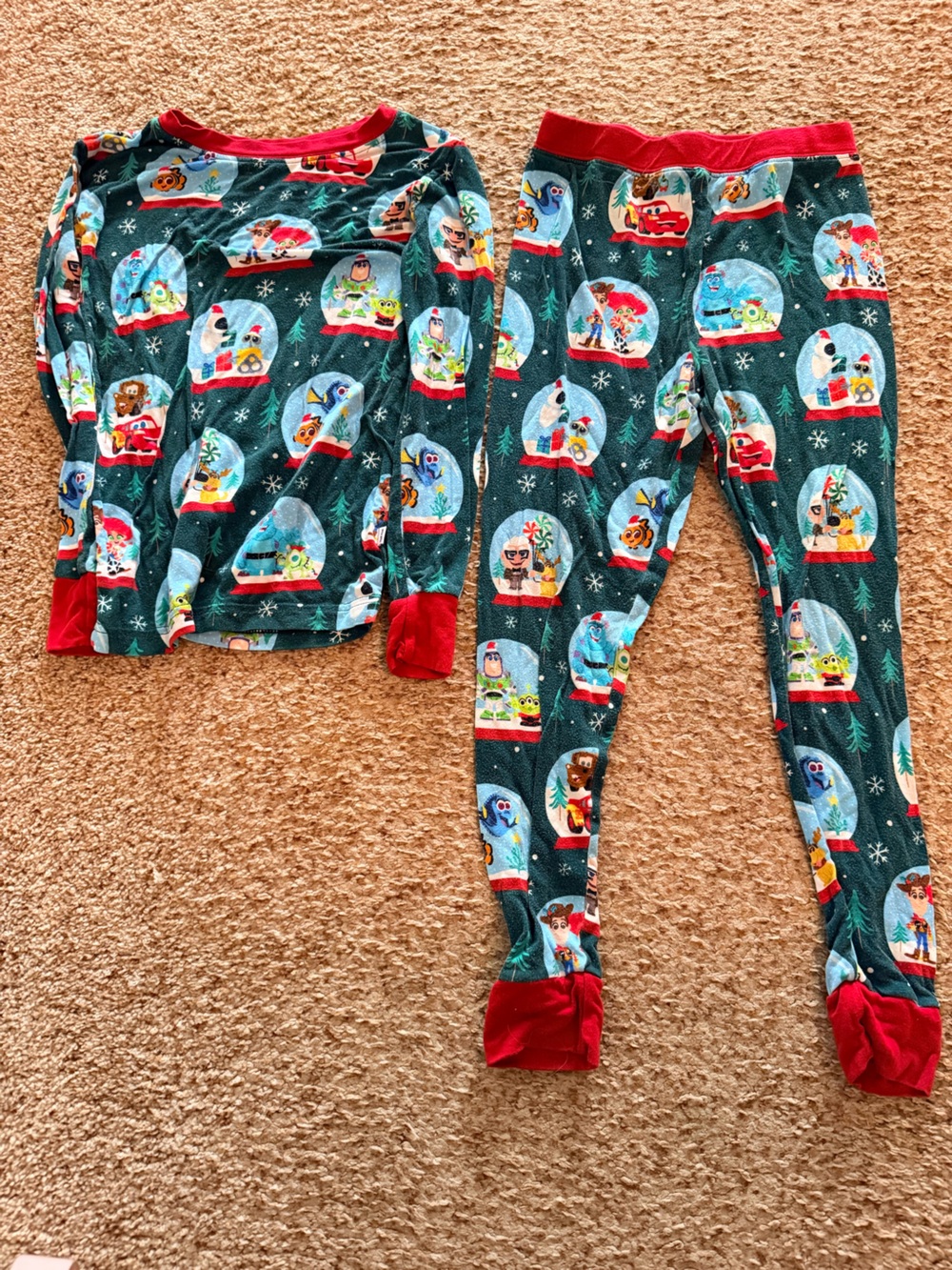 Little Sleepies Disney Pixar Christmas Pajamas 5/6